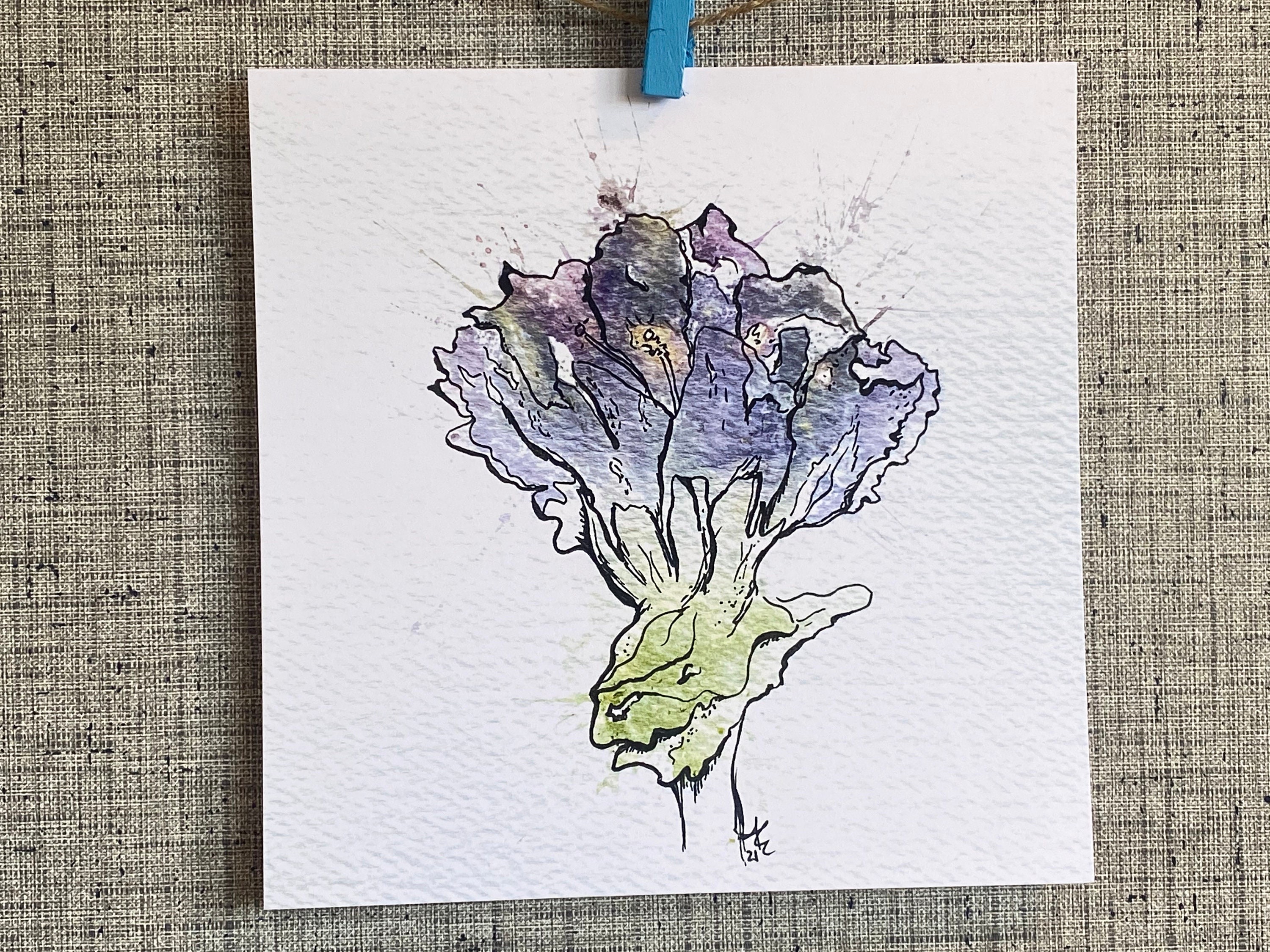 Hammered Peruvian Lily 2 Art Print