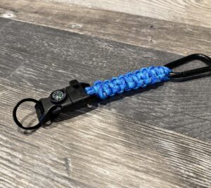 Survival Keychain - blue camo